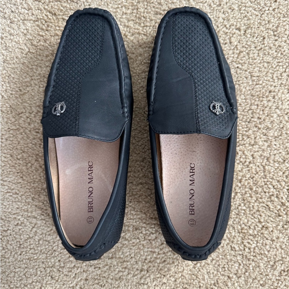 Bruno Marc Black Loafers